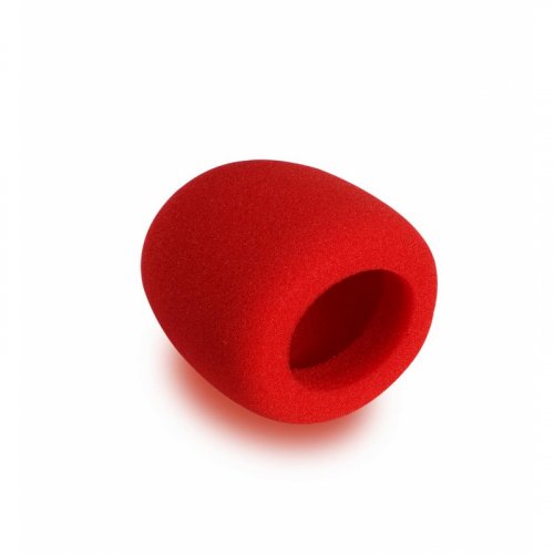 On-Stage Stands Foam Microphone Windscreen, Red
