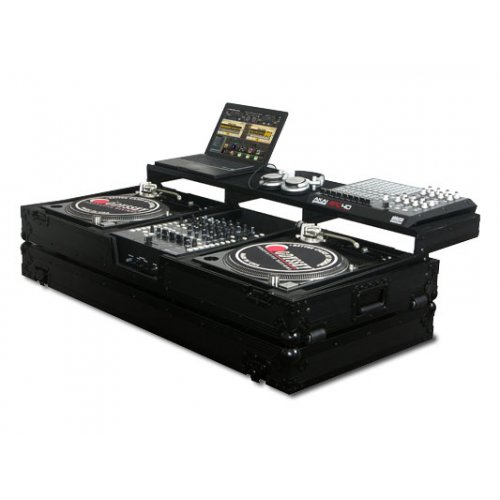 Odyssey Black Label Glide Style Turntable Battle Coffin for 12in Mixer