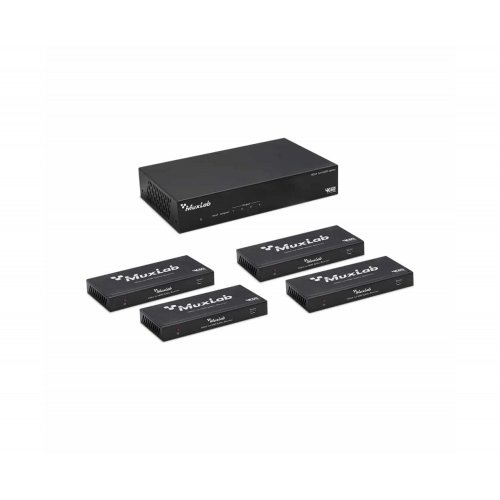 Muxlab HDMI 1x4 HDBT Splitter Extender Kit 120m, 4K/60