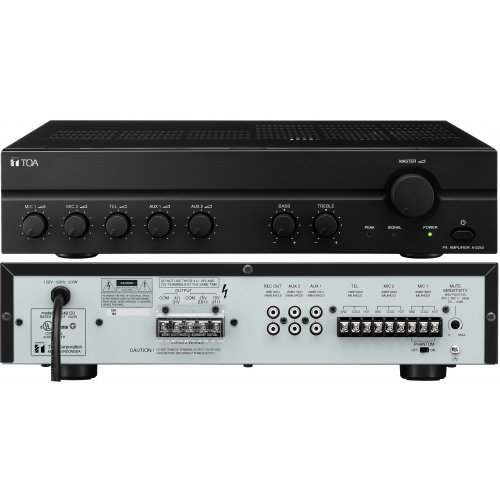 TOA Canada A-2240 240W Mixer/Amplifier w/ Phantom Power and Auto Mute