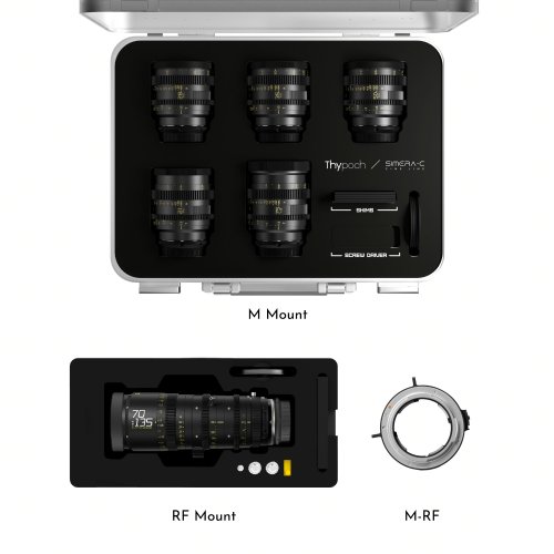 DZOFilm Catta Zoom / Thypoch Simera-C Bundle - 6 Lens, M to RF-Mount Adapter