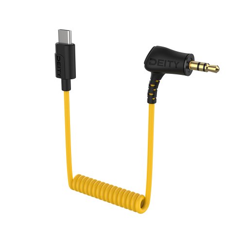 Deity Microphones C21 - 3.5 TRS To USB-C Coiled Audio Cable