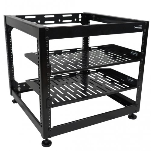 AVShop Stackable Open Frame Network AV Rack - 10U
