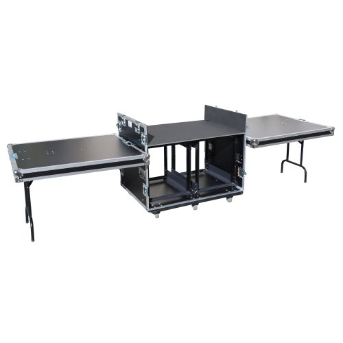 ProX ATA Flight Style Mixing Console Case 2x side by side 12U Shock Mount Rack