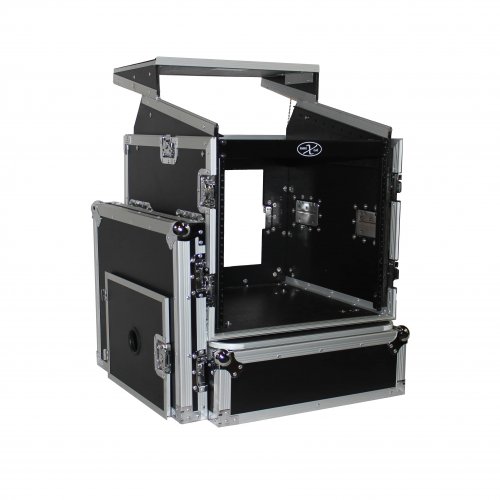 ProX T-10MRLT 10U Rack x 10U Top Mixer DJ Combo Flight Case