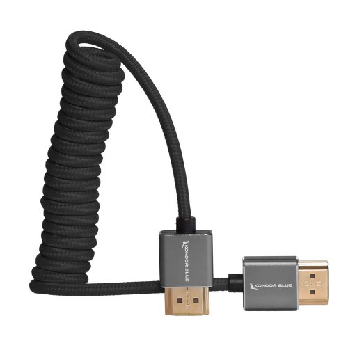 Kondor Blue Braided Full HDMI Cable 12-24in