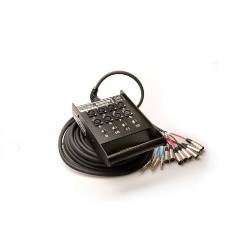 Hosa Pro-Conex 8x XLR Sends + 4x 1/4in TRS Returns - 50 Feet