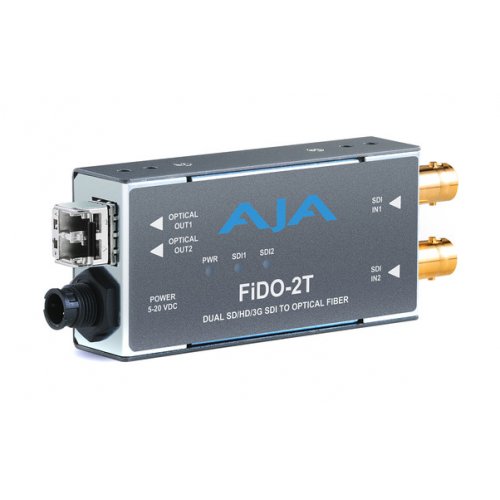 AJA FiDO-2T-MM 2-Channel 3G-SDI to Multi-Mode LC Fiber Transmitter
