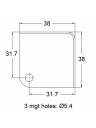 Penn-Elcom Small Flat Corner