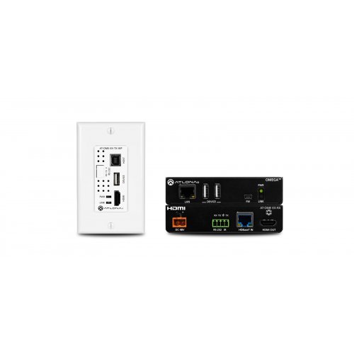Atlona Wallplate HDBaseT TX/RX for HDMI with USB (100 meter extension)