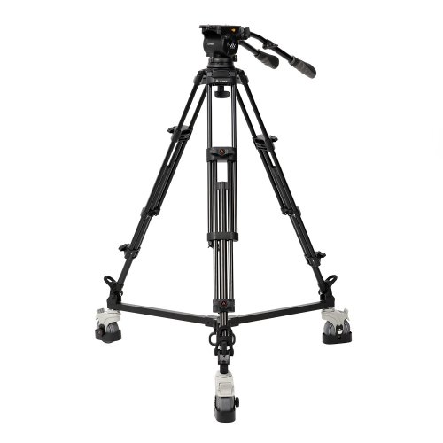 E-Image 2-Stage Aluminum Tripod Kit w/ Dolly (33 lbs Payload)