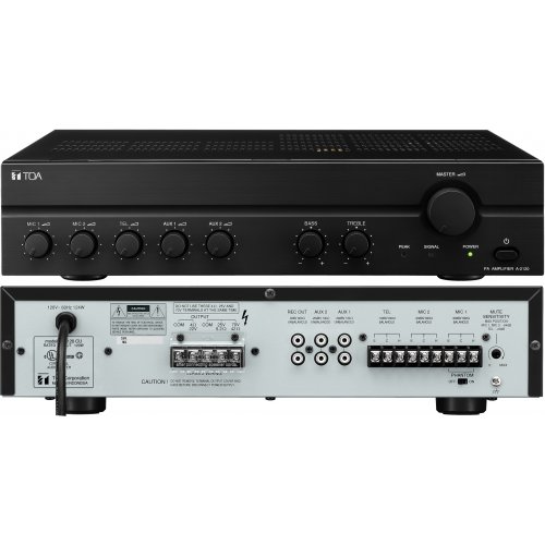 TOA Canada A-2120 120W Mixer/Amplifier w/ Phantom Power and Auto Mute