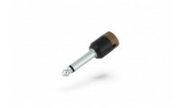 Cable Techniques Low-Profile Right Angle 1/4in TS w/Standard Cap - Brown