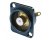 Neutrik RCA Phono D-Type Black Housing - White