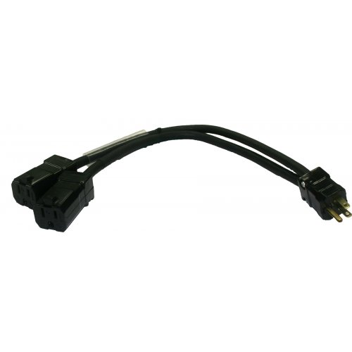 BRTB U-Ground Y-Cord - Male to Dual Female