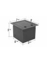 Elite Core BLANK Recessed Metal Floor Box - Small