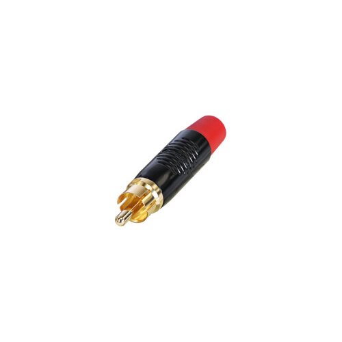 Rean RF2C-B-2 RCA Plug - Black / Red