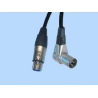 BRTB XCalibur 90-degree XLR Male to XLR Female Cable - 10 Foot