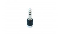 Cable Techniques Low-Profile Right Angle 1/4in TRS w/Standard Cap - White