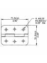 Penn-Elcom Pre Punched 2.82 Inch utility hinge