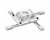 Chief Universal Ceiling Projector Mount - White
