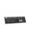 Logickeyboard Large Print White on Black ALBA Slimline Keyboard - Mac
