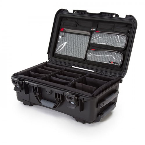 Nanuk 935 Case w/Divider + Lid Organizer - Black