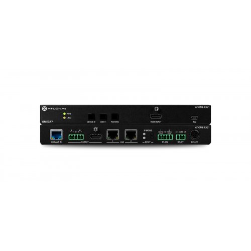 Atlona 2×1 AV Switcher and Receiver with Scaler – HDBaseT and HDMI Inputs