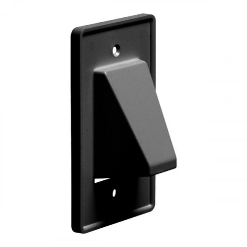 Arlington CE1 Scoop Plate - 1 Gang (Black)