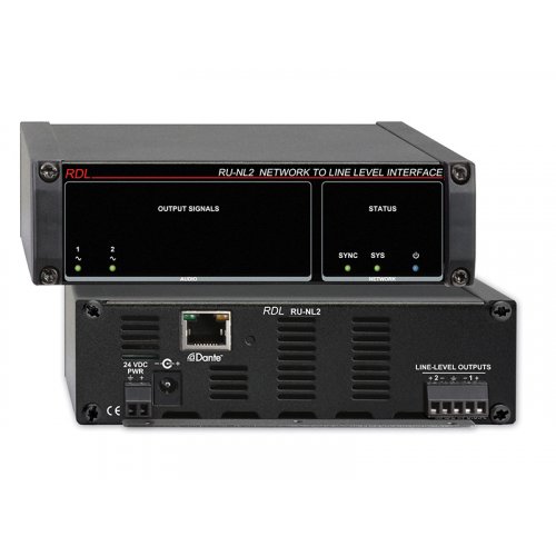 RDL RU-NL2 Dante to Line Level Interface
