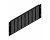 Penn-Elcom 4U Black Flanged Rack Panel with Horizontal Vents