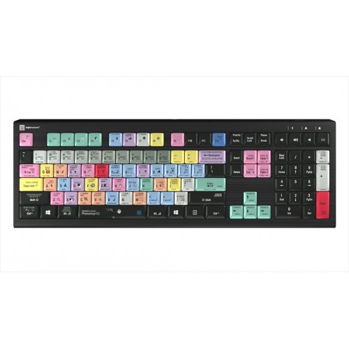 Logickeyboard Adobe Photoshop CC ASTRA 2 Backlit Keyboard - PC