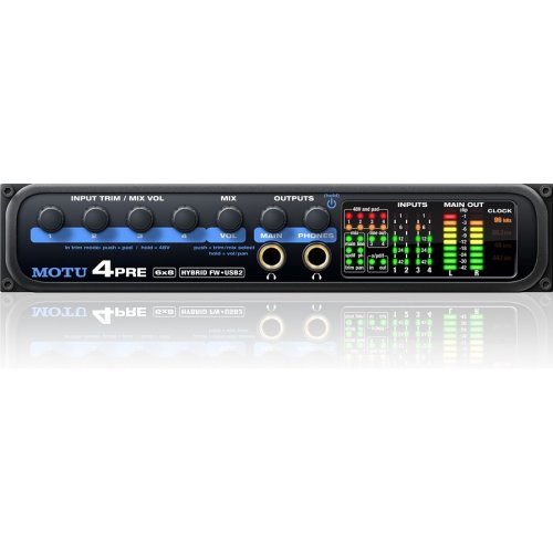 MOTU 4Pre FireWire/USB2 6x8 Audio Interface