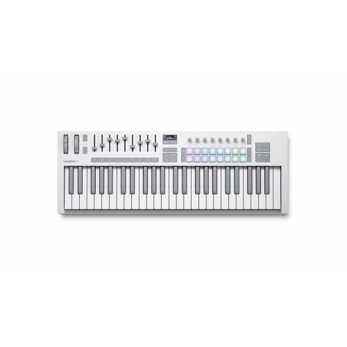 Novation Launchkey 49 MK4 MIDI Keyboard Controller - White