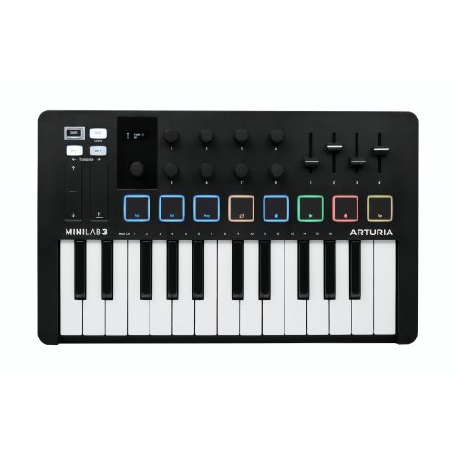 Arturia MINILAB 3 MIDI Keyboard & Pad Controller - Black