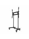 Premier Mounts Large Format Mobile Cart for Flat-Panels (300lb Max) - Black