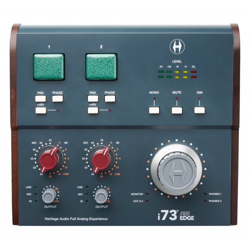 Heritage Audio i73 PRO Edge 12x16 USB-C Interface w/ 2x 73 Style Preamp