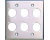 AVShop.ca Double Gang 6 x D Neutrik Punch Wall Plate