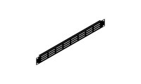 Penn-Elcom 1U Black Flanged Rack Panel with Horizontal Vents
