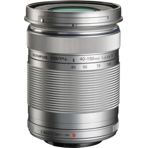 OM System M.ZUIKO ED 40-150MM F4.0-5.6 R Lens (Silver)