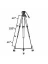 E-Image EG25A2D 2-Stage Aluminum Tripod & Dolly Kit