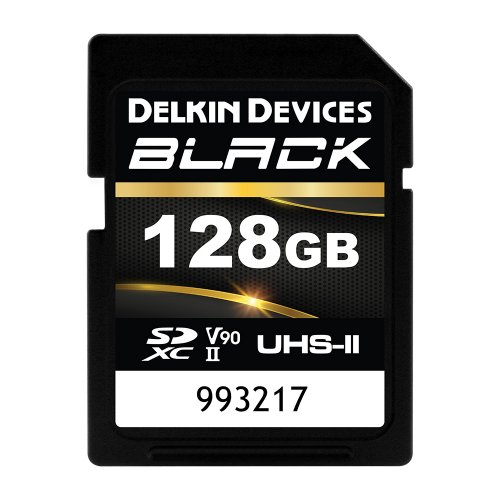 Delkin Devices BLACK UHS-II (U3/V90) SD Memory Card - 128GB