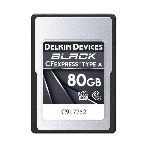 Delkin Devices CFexpress BLACK Type A 80GB Memory Card - VPG400