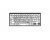 Logickeyboard Large Print Black on White Mini Bluetooth Keyboard - Mac