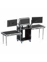 ProX 16U Rack w/ 3 Monitors and Side Tables by Santosom