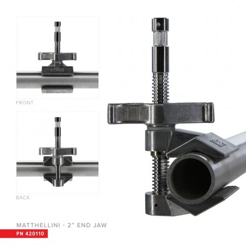 Matthews Matthellini End Jaw Clamp - 2in Silver