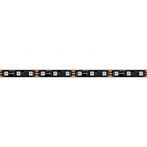 ENTTEC 8PXB60 RGB Pixel Strip (12V, 60-LEDs/m, 3:1) Long Range w/Black PCB, 5M