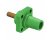 Hubbell HBLFRSGN 400A Cam Lock Female Panel Mount Threaded - Green