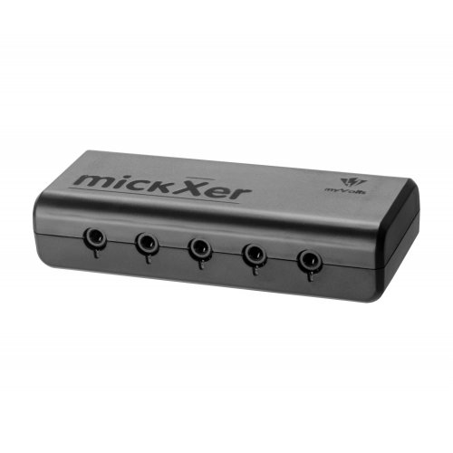 myVolts mickXer 5-Way Passive Mixer with Noise Filtering - Black