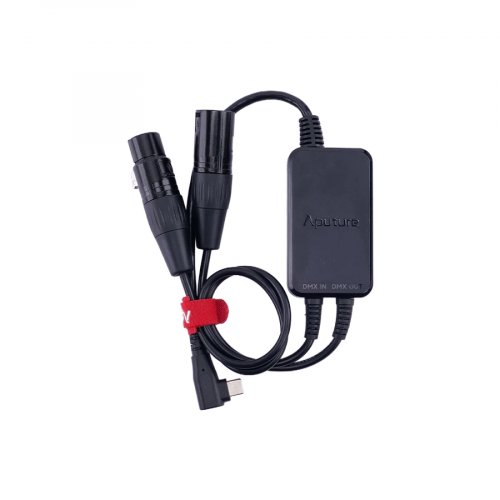 Aputure Active USB-C to 5-Pin DMX In & Out Adapter Kit w/ Mounts